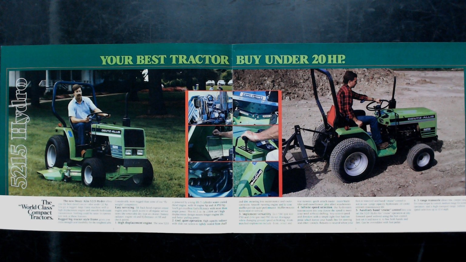 Deutz Allis 5200 Series Compact Tractor Brochure Vintage Agriculture