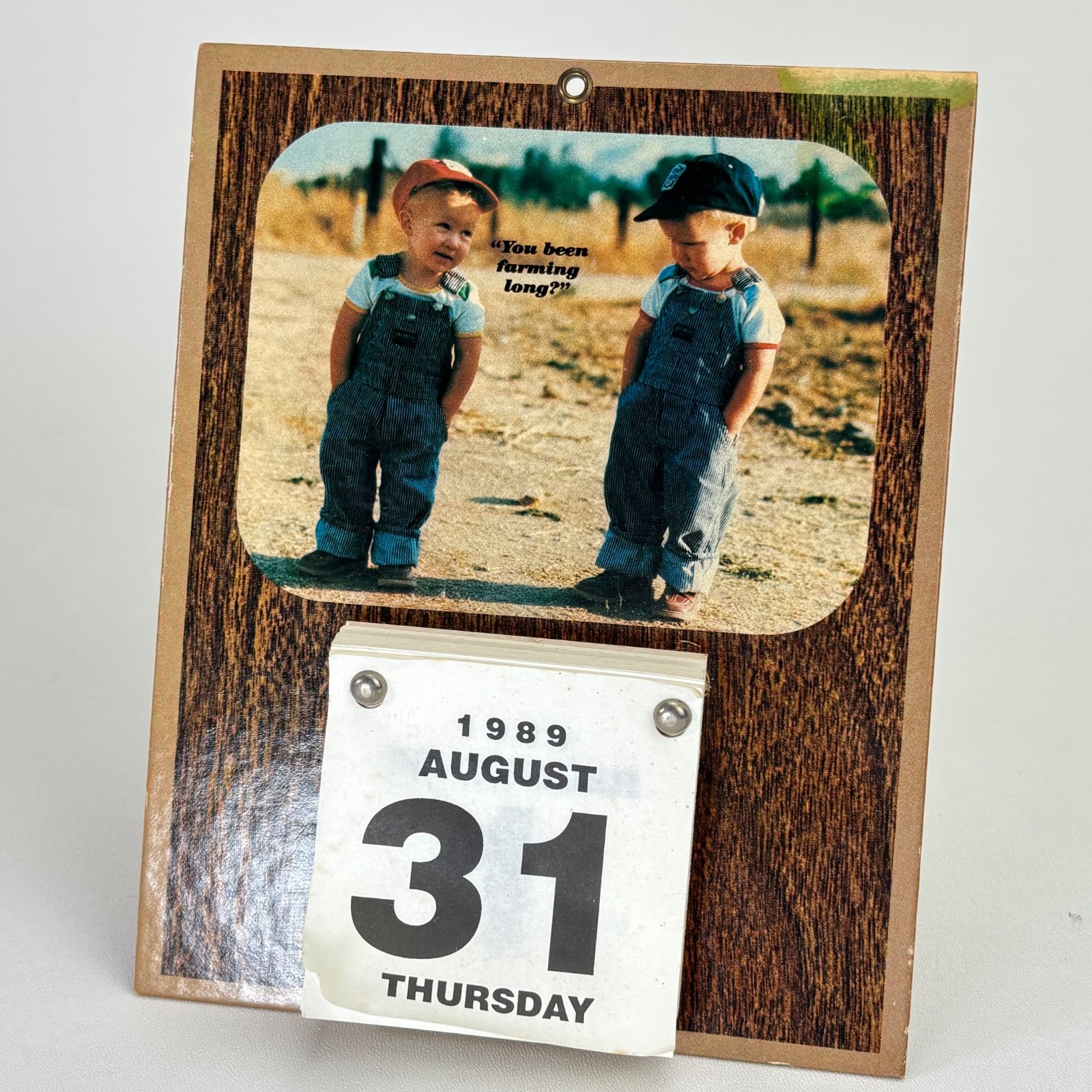 Vintage “You Been Farming Long?” Farm Country Kids 1989 Calendar John Thompson