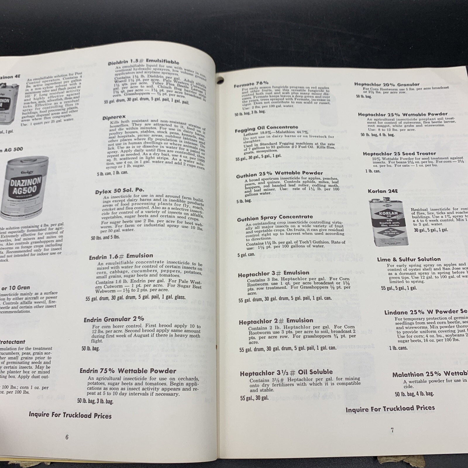 Lot 1960’s Miller Chemical Co Dealer Catalog & Price List-Home/Farm/Livestock
