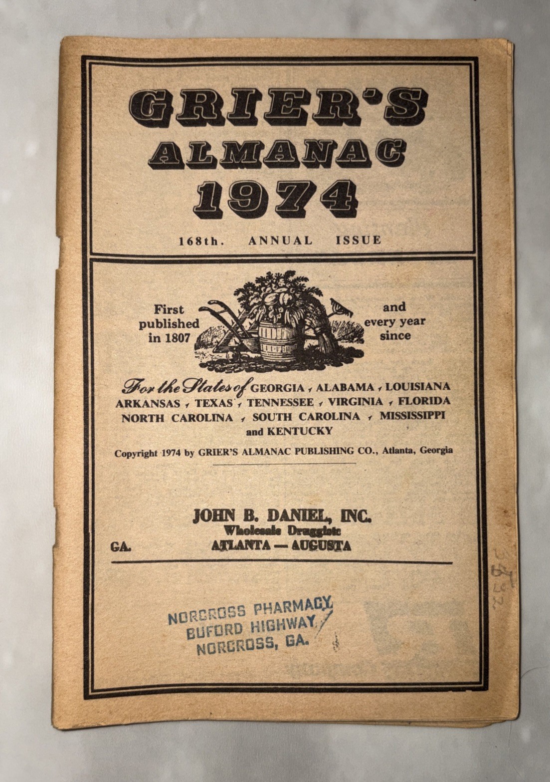Lot of 4 Vintage GRIER’S ALMANAC 1964, 1970,1972,1974 &1975 Issues