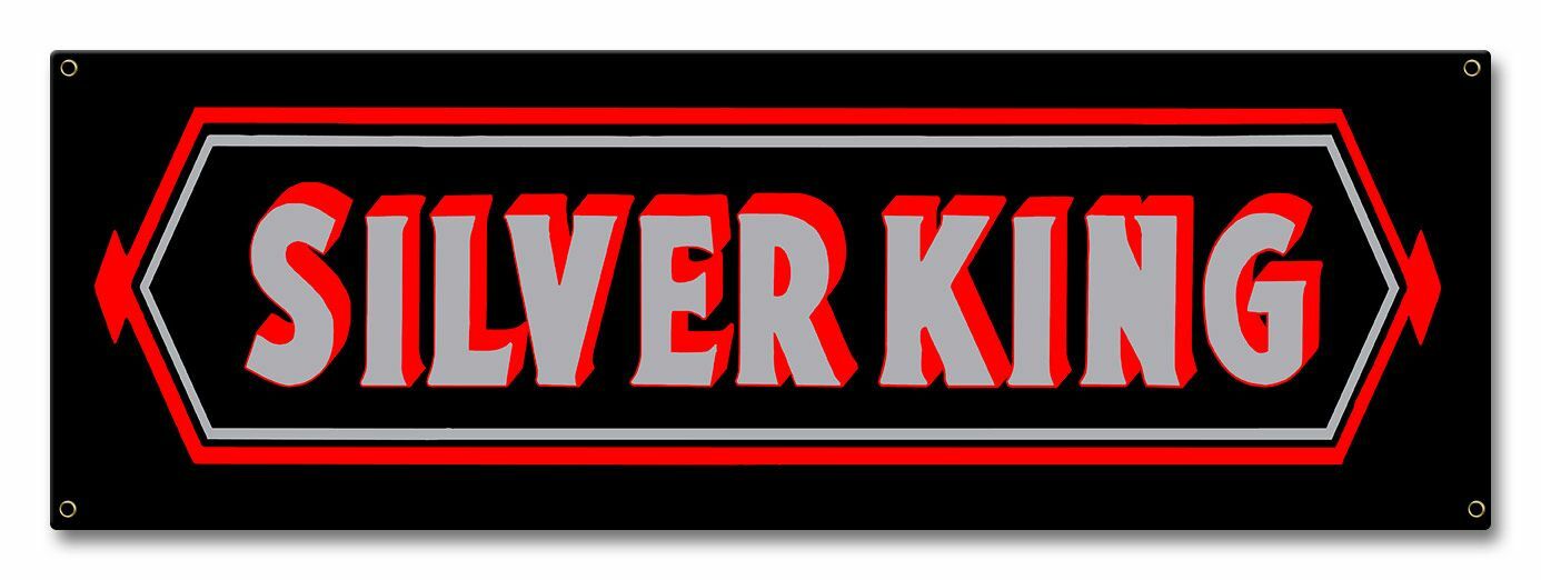 SILVER KING TRACTORS FATE ROOT HEATH CO 18″ HEAVY DUTY USA MADE METAL ADV SIGN