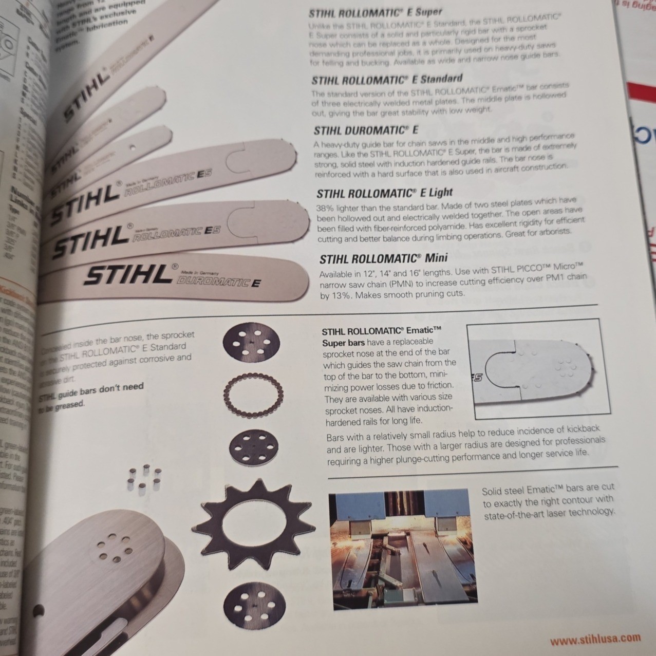 Vintage 2005 STIHL Power Tools & Accessories Catalog Chainsaws Trimmers Specs