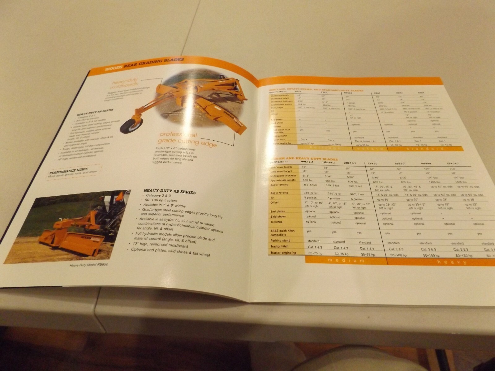 WOODS LANDSCAPE EQUIPMENT, WOODS, GANNON, HERITAGE LIT. # B-04024 2011