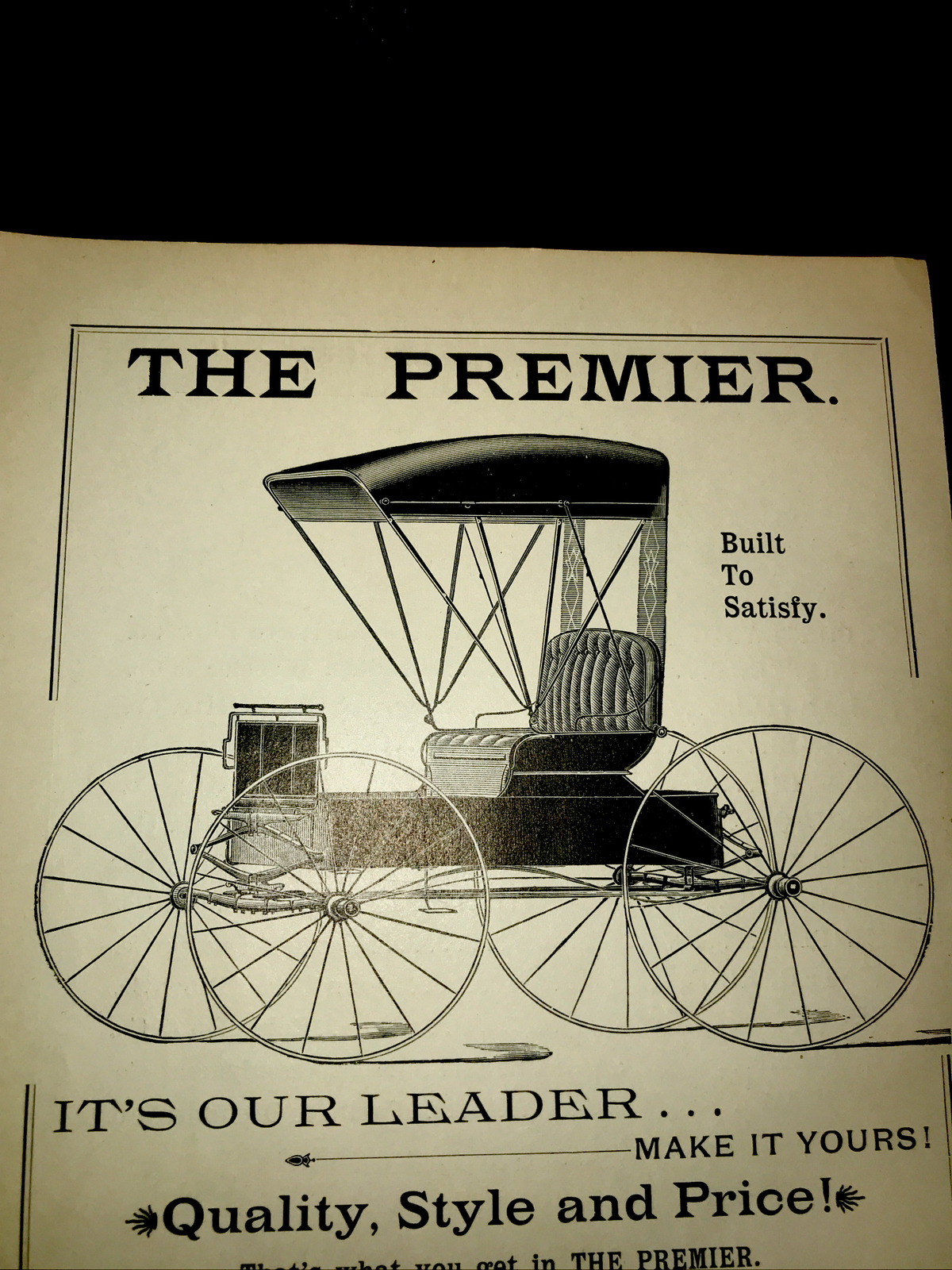 1898 Parlin Orendorff Carriage Wagon Farm Advertising – Kansas City – Missouri