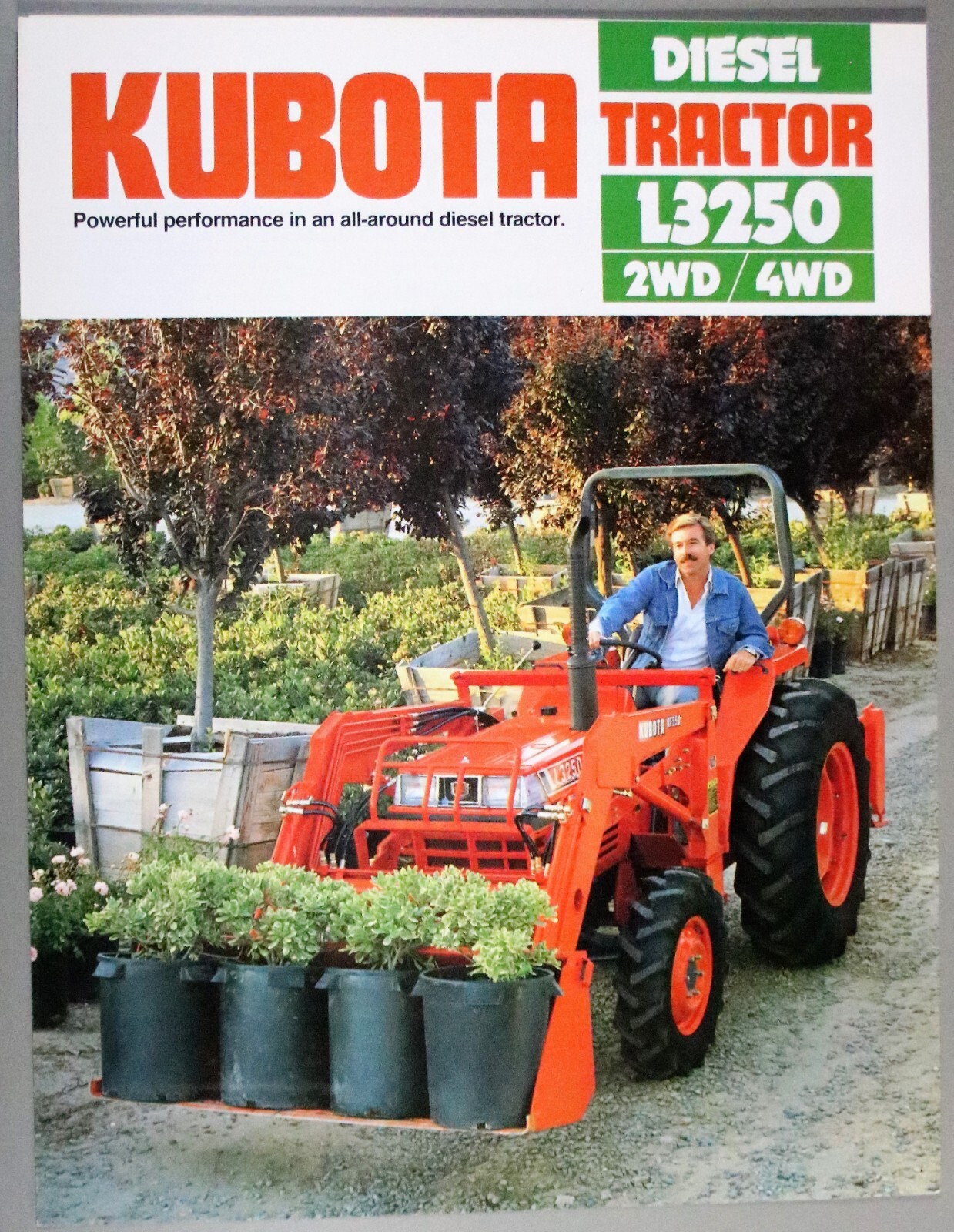 4 KUBOTA Brochures/Literature Diesel Tractor B-Series 4WD Compact B7100HSD (F)