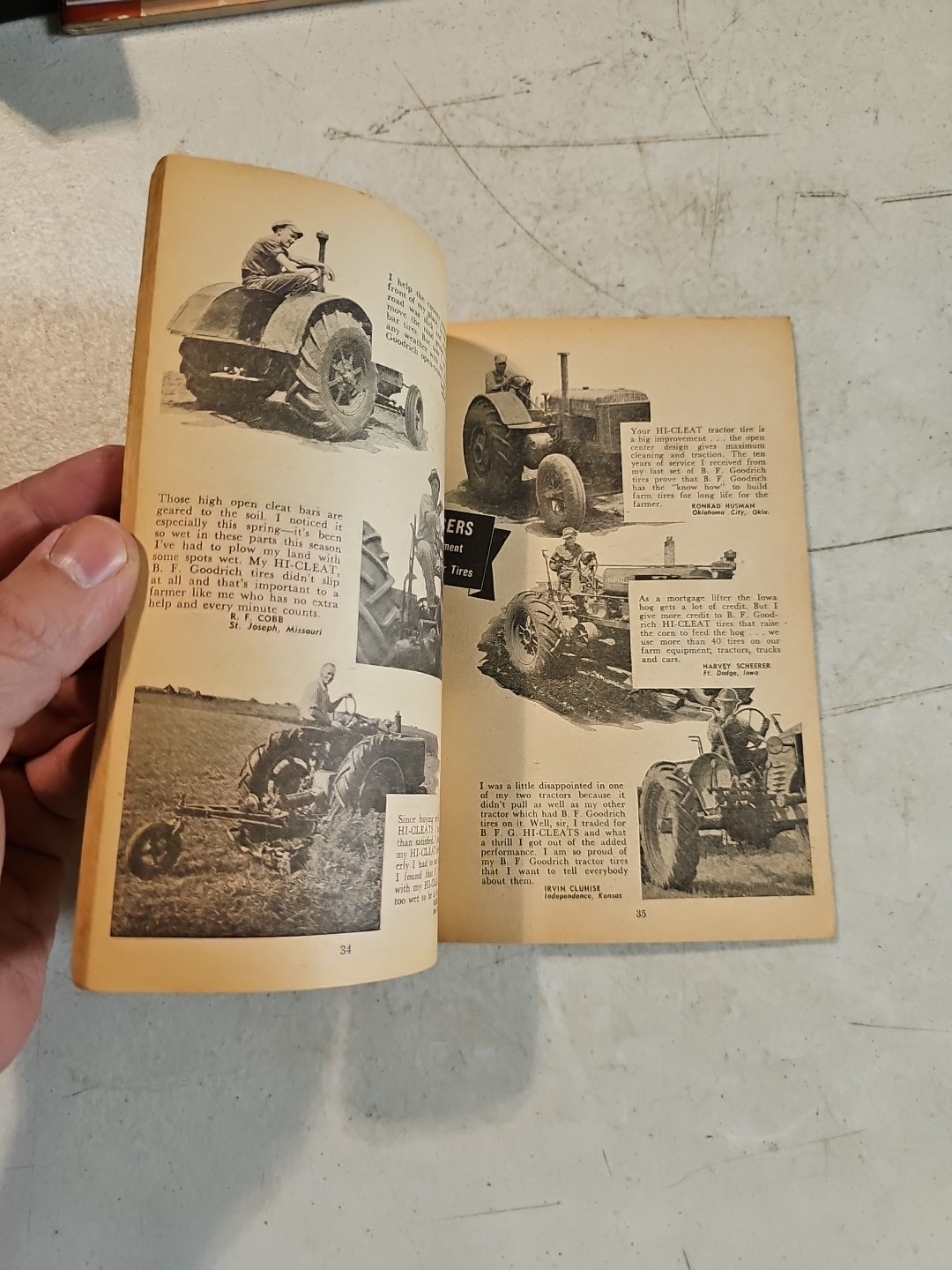 B F Goodrich Farmers Handbook And Almanac 1948. Missing Cover