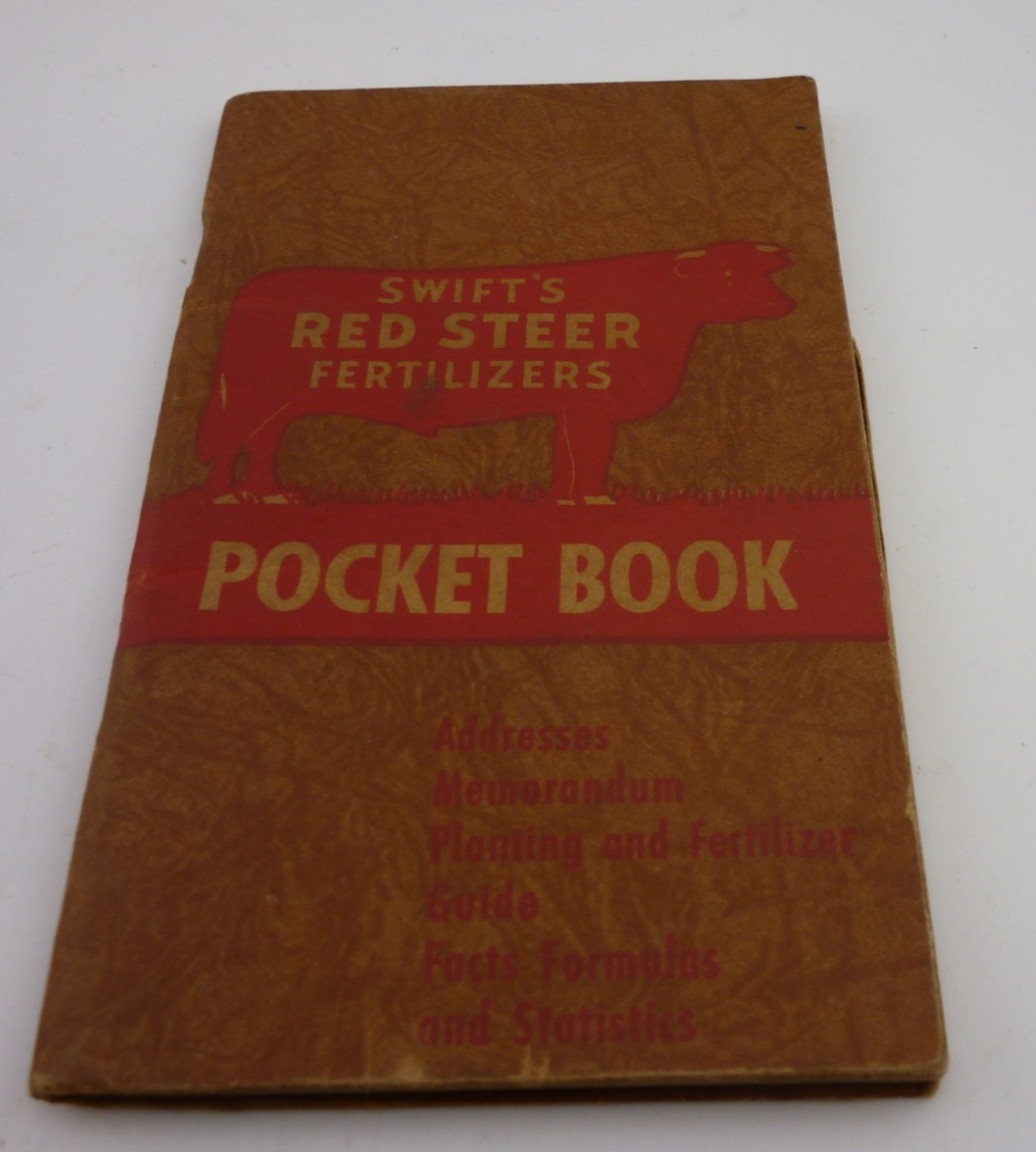 1946 Swift’s Red Steer Fertilizers Pocket Book Farm Advertising Memorandum