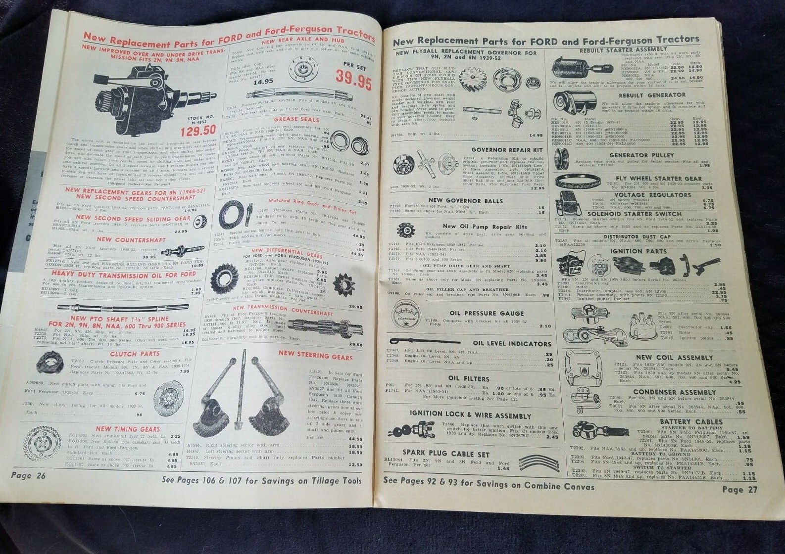 1963 Catalog Central Tractor Parts Co Des Moines Iowa Tools Lubricants Parts