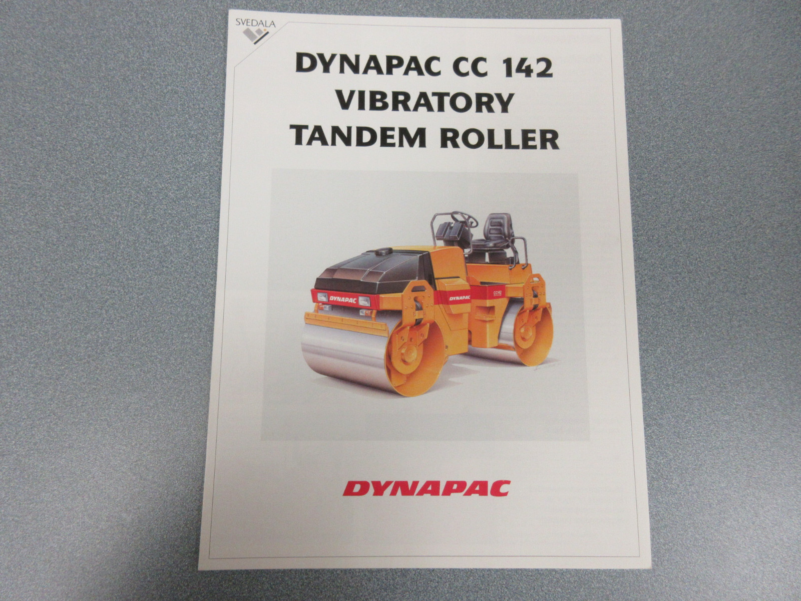 Dynapac CC 142 Roller Compactor Brochure 4 Page