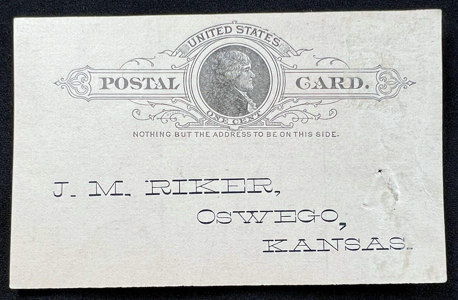 1890 Oswego Kansas Vintage Produce Order Form Leadville J M Riker Rhubarb Melons