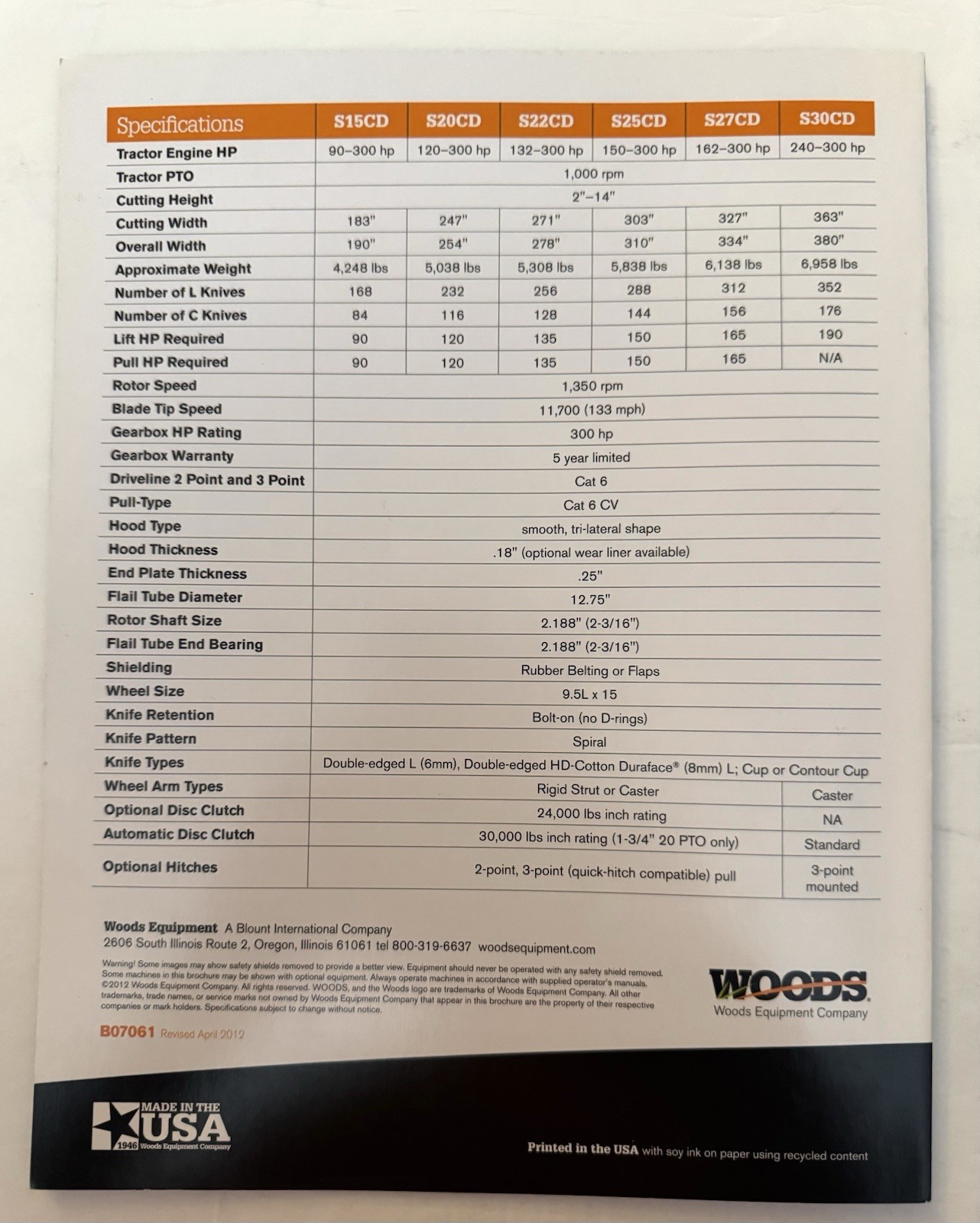 Agriculture Farming Set If 3 Shredder Dealer Sales Brochures