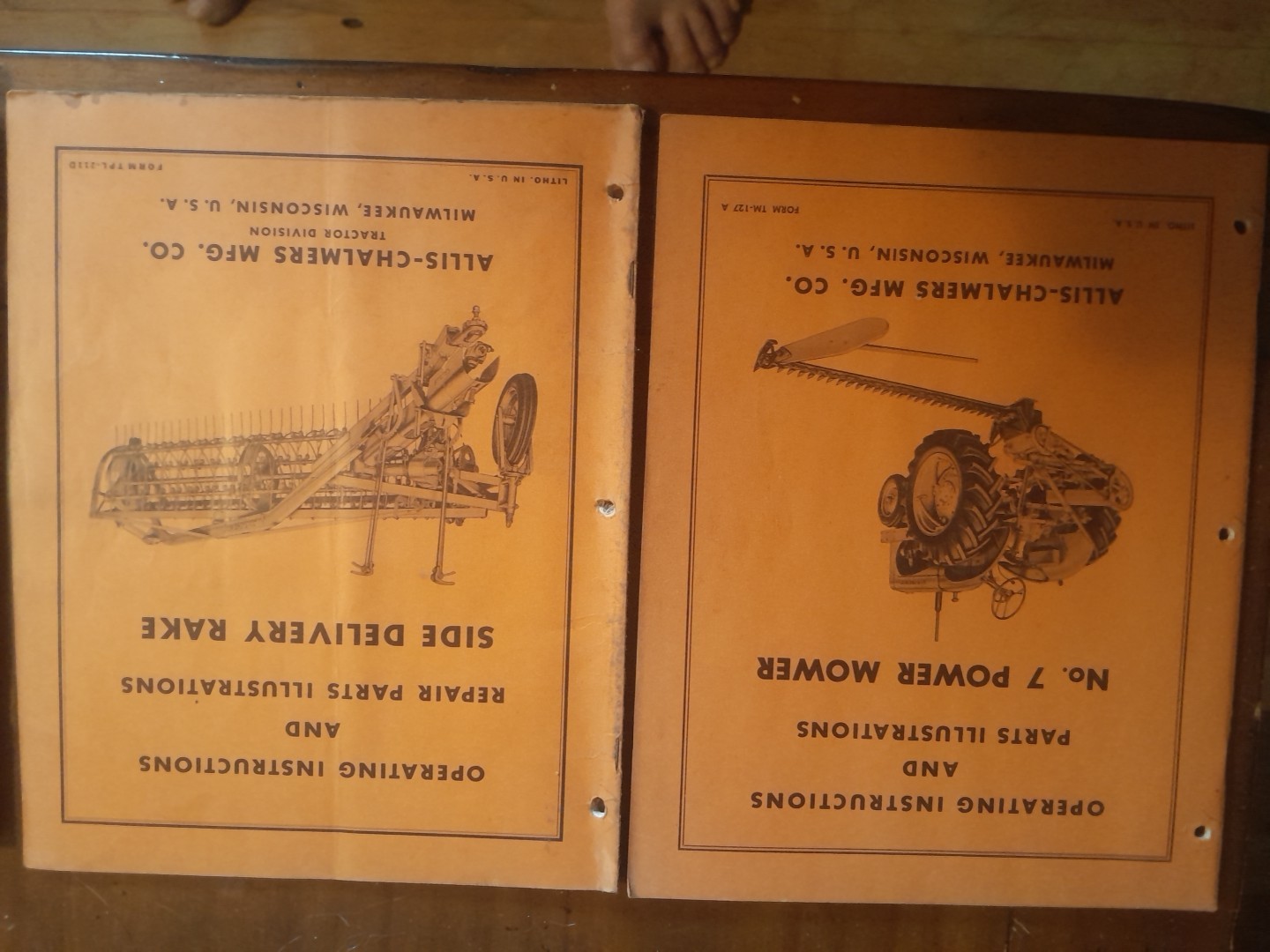 1950s Vintage Allis Chalmers Operation & Parts Manuals