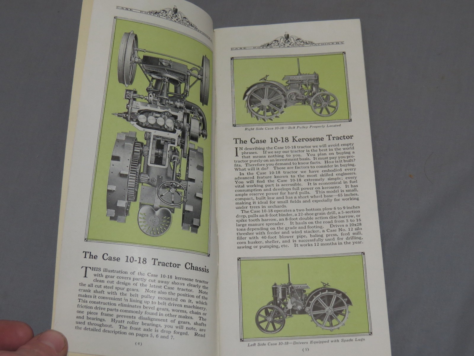 Vintage 1920’s JI CASE Power Farming Machinery Tractor Full Line Catalog NICE!