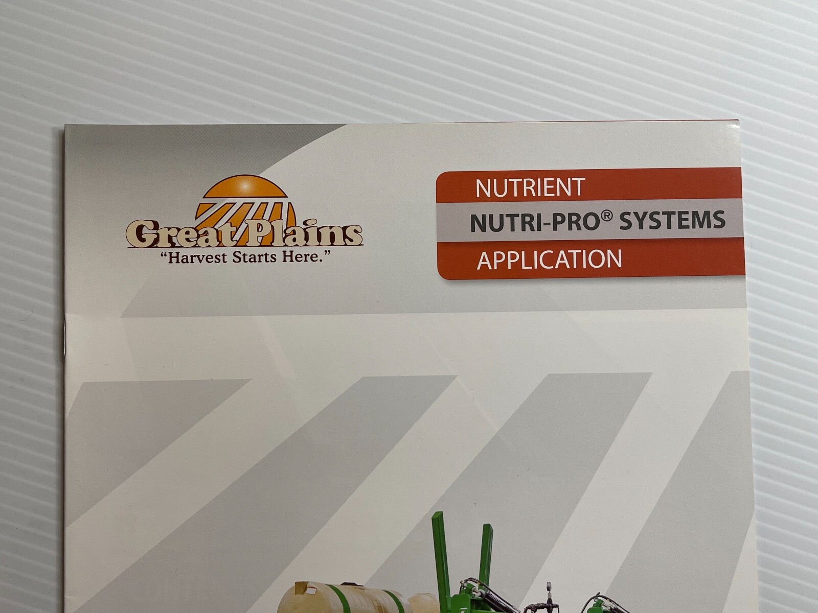 Great Plains Nutri-Pro Application System Sales Brochure (Showroom Sales Book)