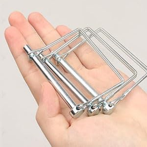 10 PCS Square Pto Pin Shaft Locking Pin 1/4 pin Hitch pin Wire Lock Pin Safet…