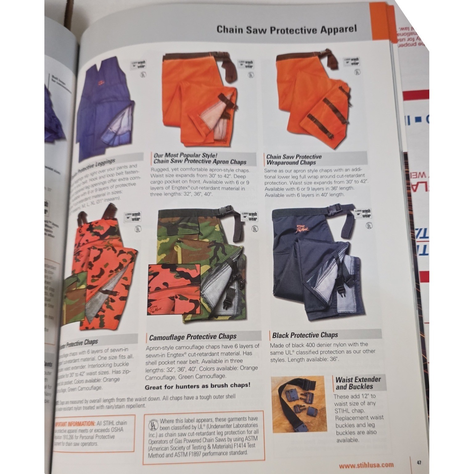 Vintage 2005 STIHL Power Tools & Accessories Catalog Chainsaws Trimmers Specs