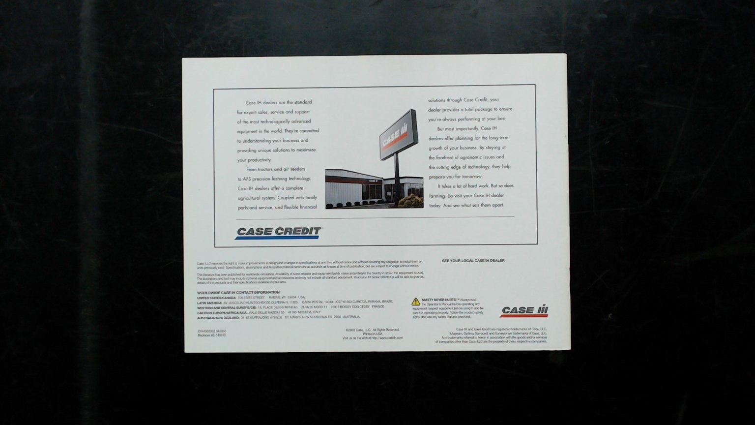 Case IH MX Series Magnum Tractors Brochure 170-240 PTO HP Vintage