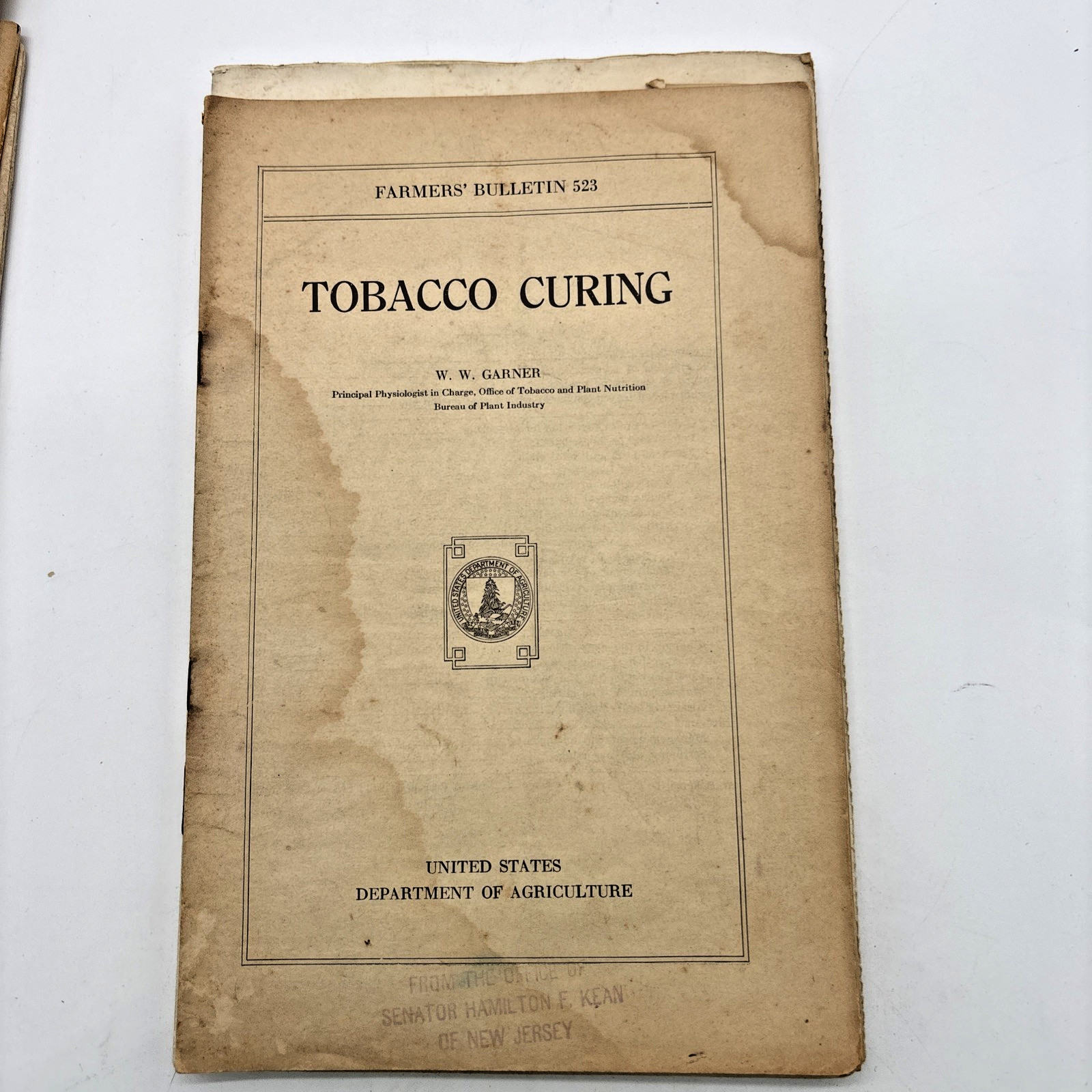1898, 1900’s-1930’S U.S DEPARTMENT OF AGRICULTURE FARMERS’ BULLETINS LOT OF 14