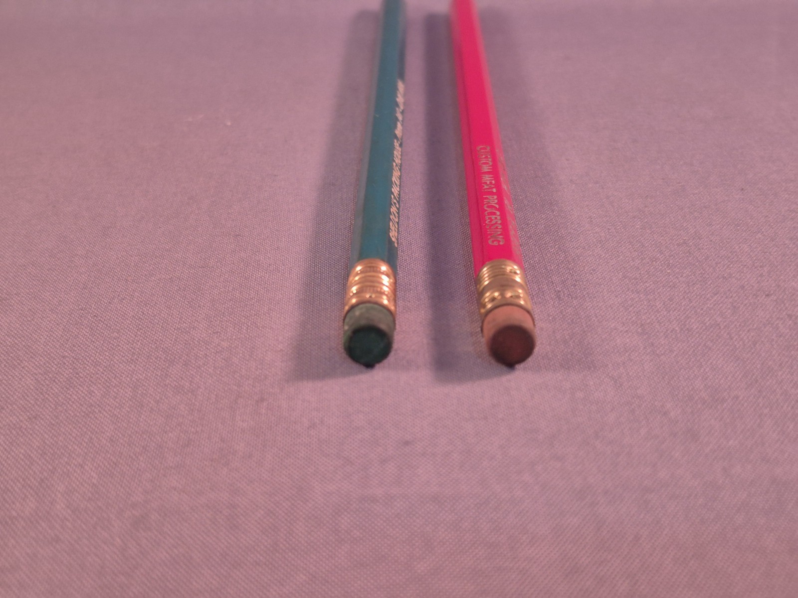Vintage Pencil Sheldon’s Meat Packing House Ovid MI Green Red Advertisement