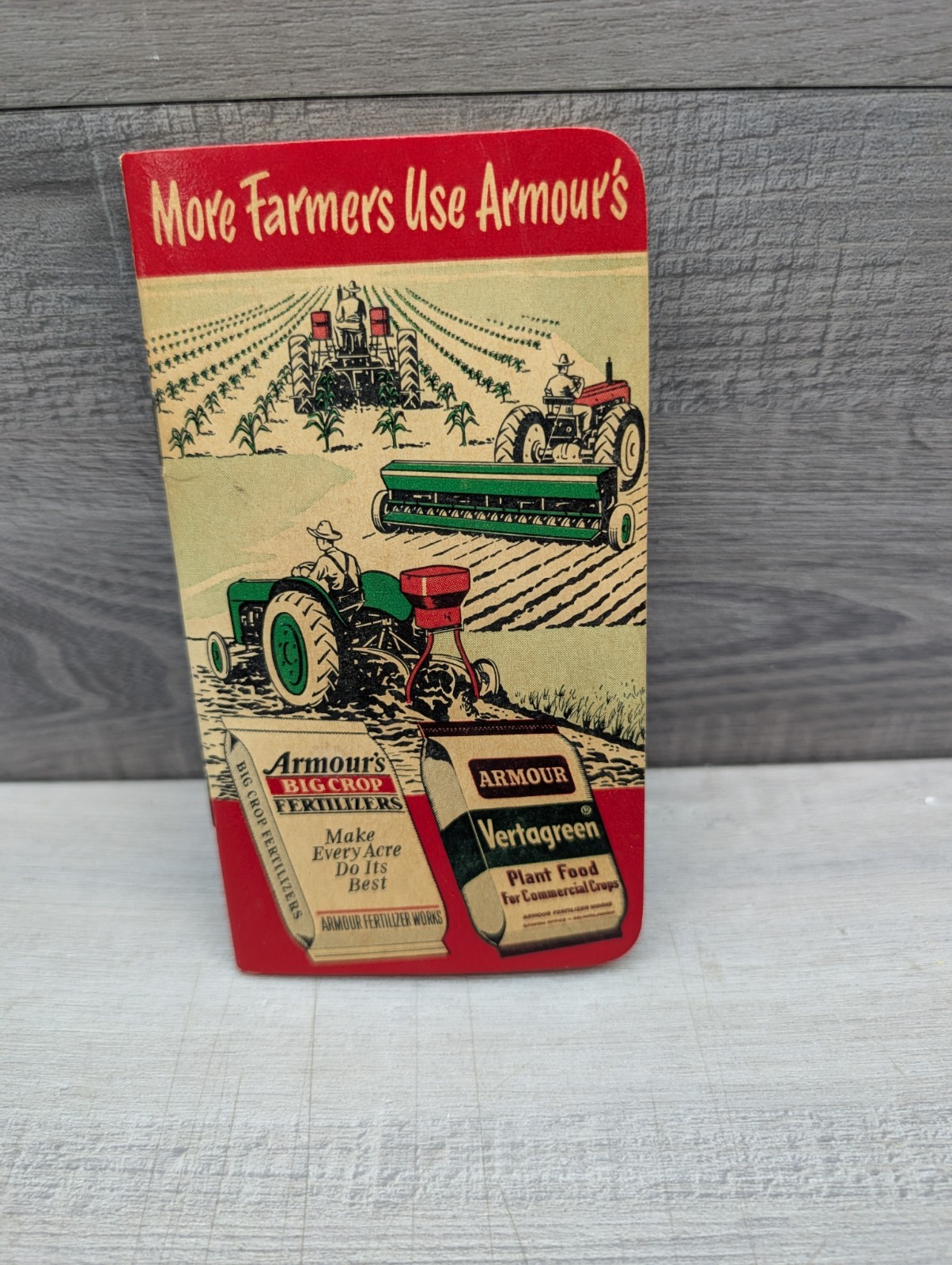 1952-1953 Armour’s Fertilizer & Vertagreen Plant Food Pocket Notebook Calendar