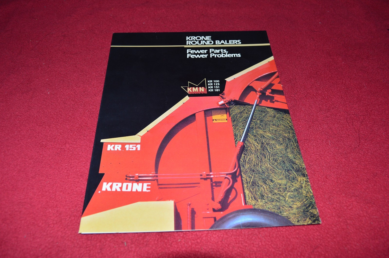 Krone KR 100 KR 125 KR 151 KR 181 Round Baler Dealer’s Brochure LCOH
