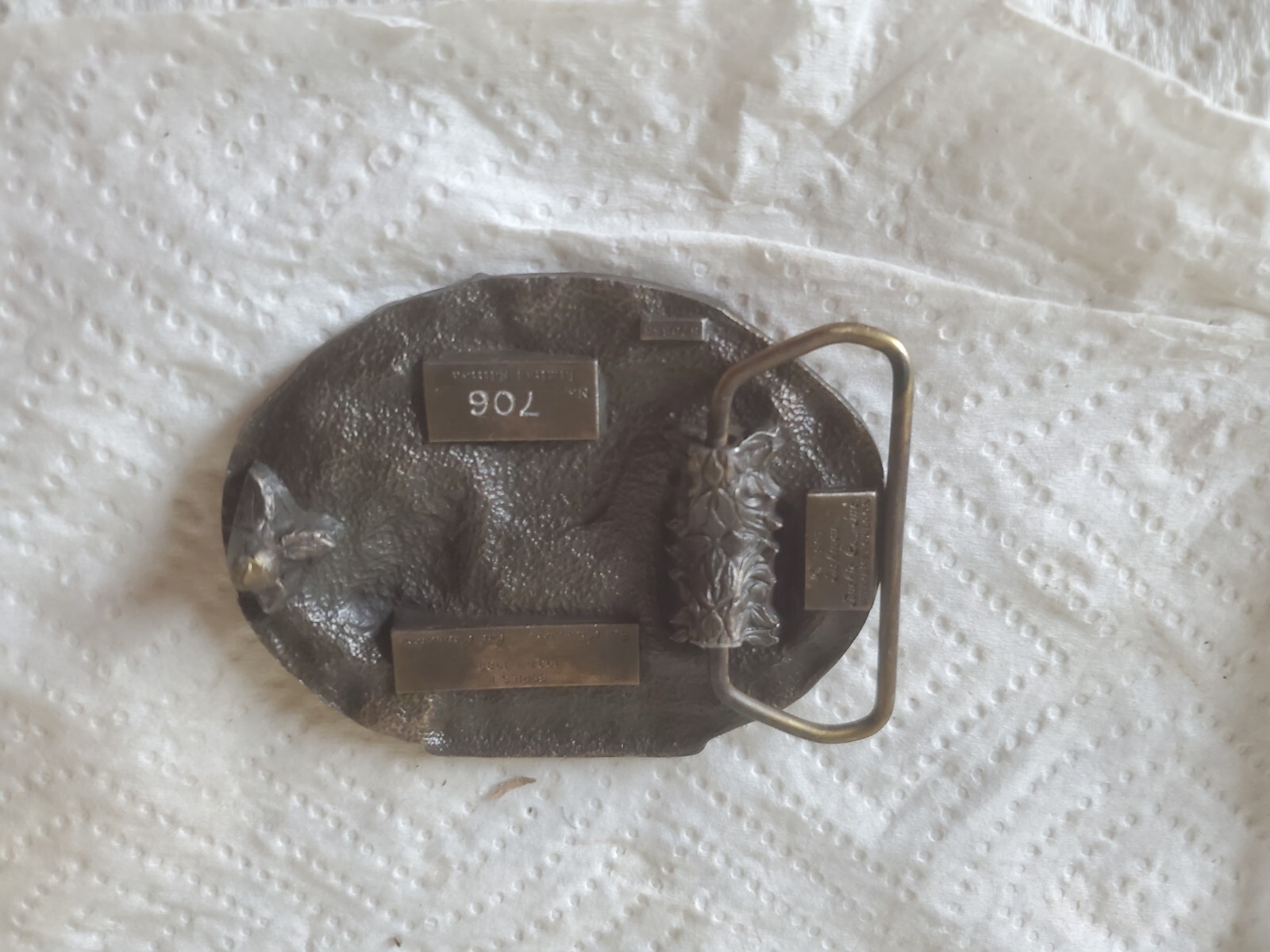 Metal Belt Buckle TISCO 51 Years Tractor Implement Supply Company #1