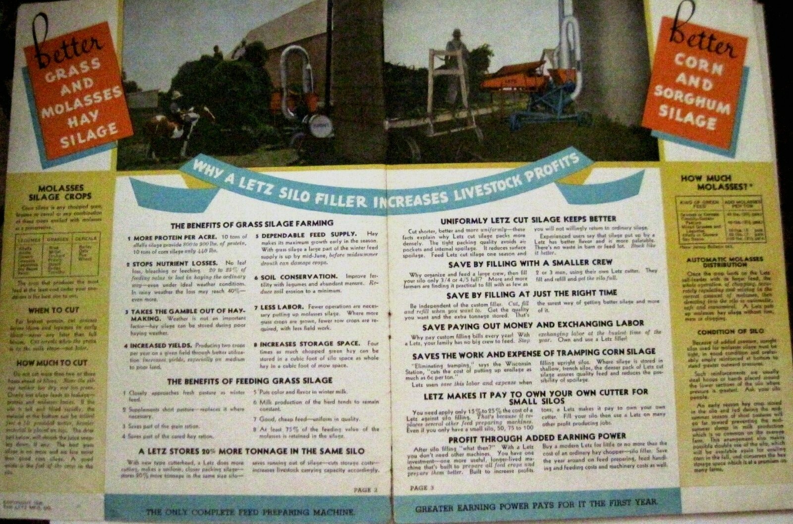 1939 Catalog “Letz” Farm Equipment w/ (4) Pamphlets – Describes Cows Stomach *