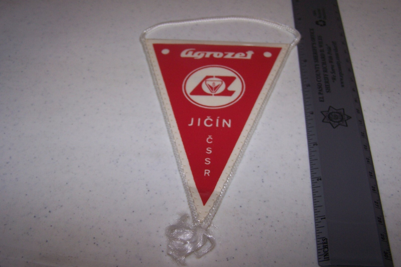 Agrozet Jicin Koncernovy Podnik CSSR Hanging Tractor Banner NEW Collectible Mini