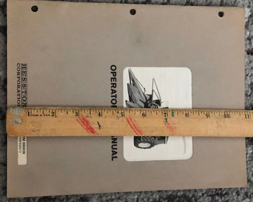 Hesston 4000 Forager Farm Equipment Hay Stacker Vintage Operator’s Manual 1980s