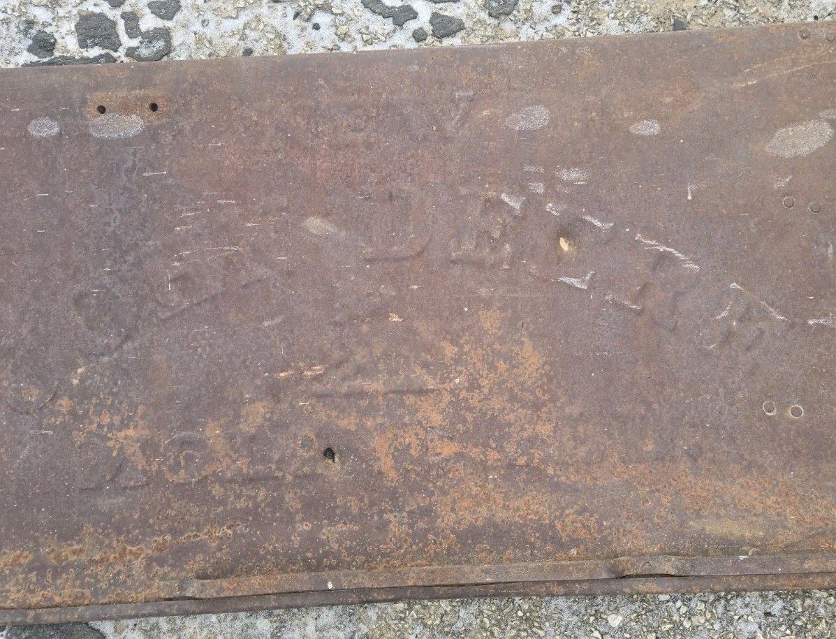 New John Deere Moline ILL Cast Tin Metal Panel Moline Illinois