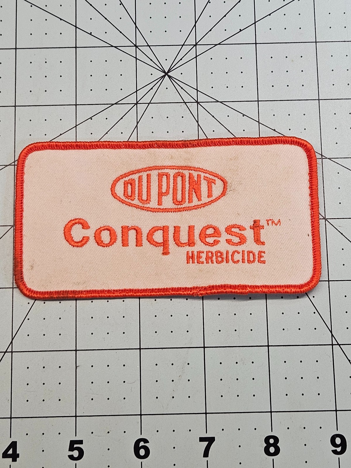 Vintage DuPont Conquest Herbicide Agriculture Farm Logo Advertising Patch