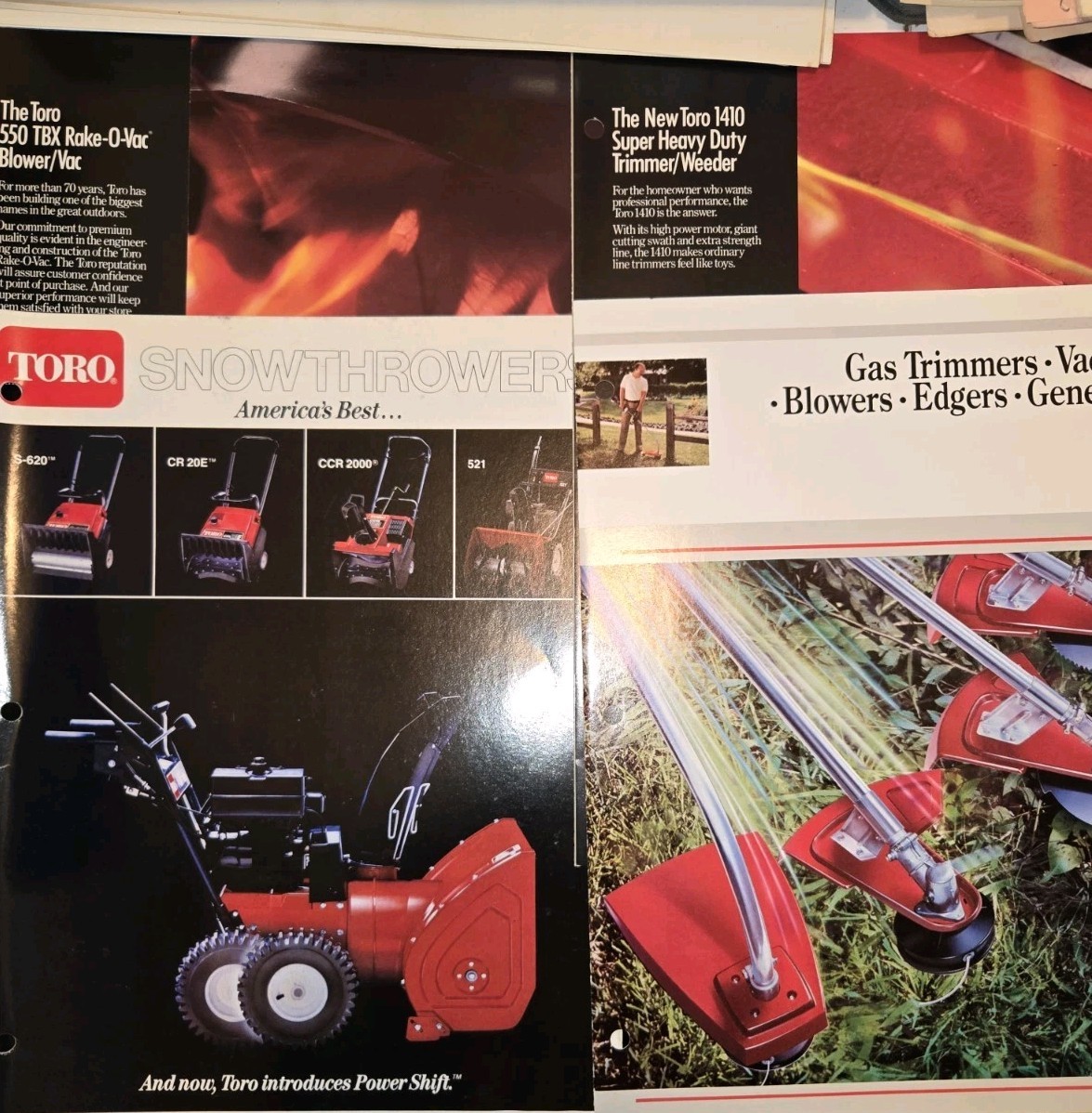 1987 TORO DEALERSHIP ADVERTISING 1987 FULL LINE MOWERS SNOW THROWER TRIMMERS ++