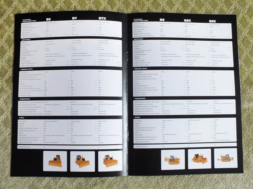 ZAUBERG B5 / B7 / B8 / B9X Bulldozers Construction Equipment Brochure 2023
