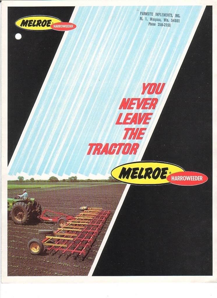 Farm Implement Brochure – Melroe – Harroweeder – Harrow Weeder (FB679)