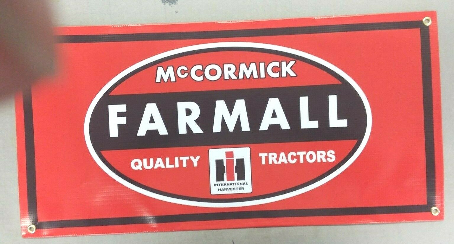 McCORMICK FARMALL TRACTOR BANNER- 24″ X 12″