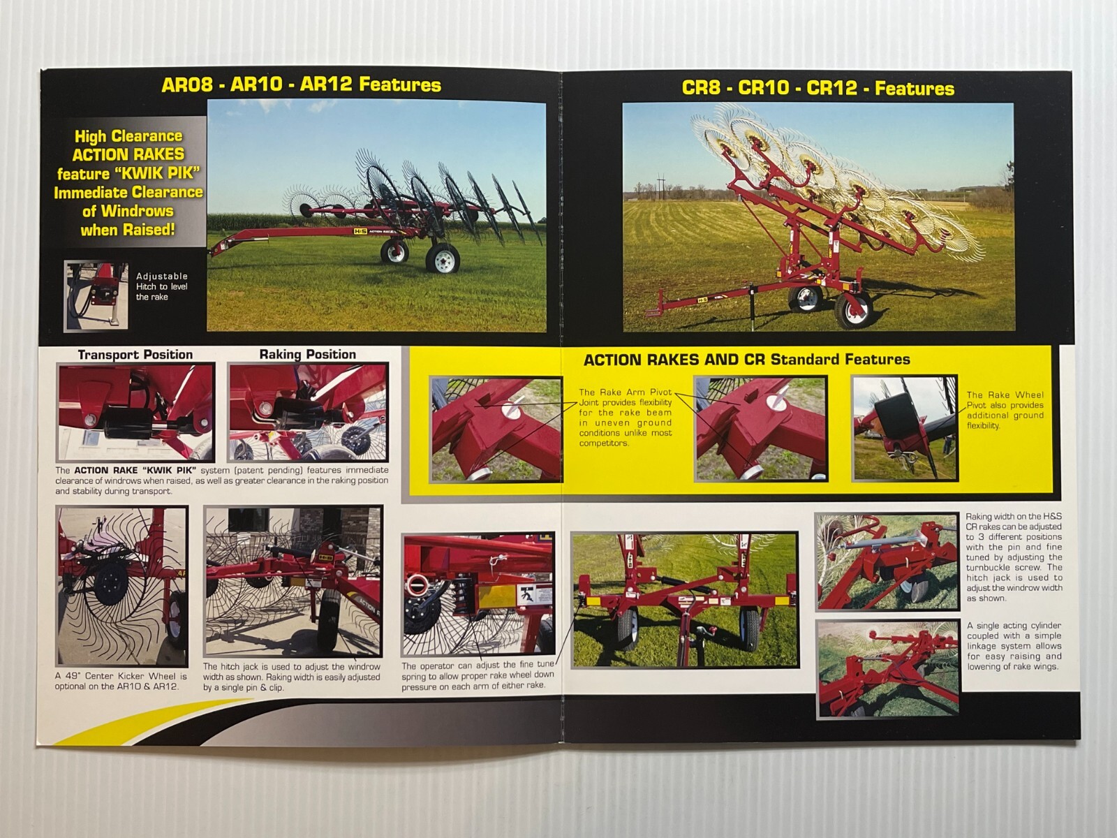 H&S – V Rakes Sales Brochure *Original Dated 2011* (AR / CR Models)