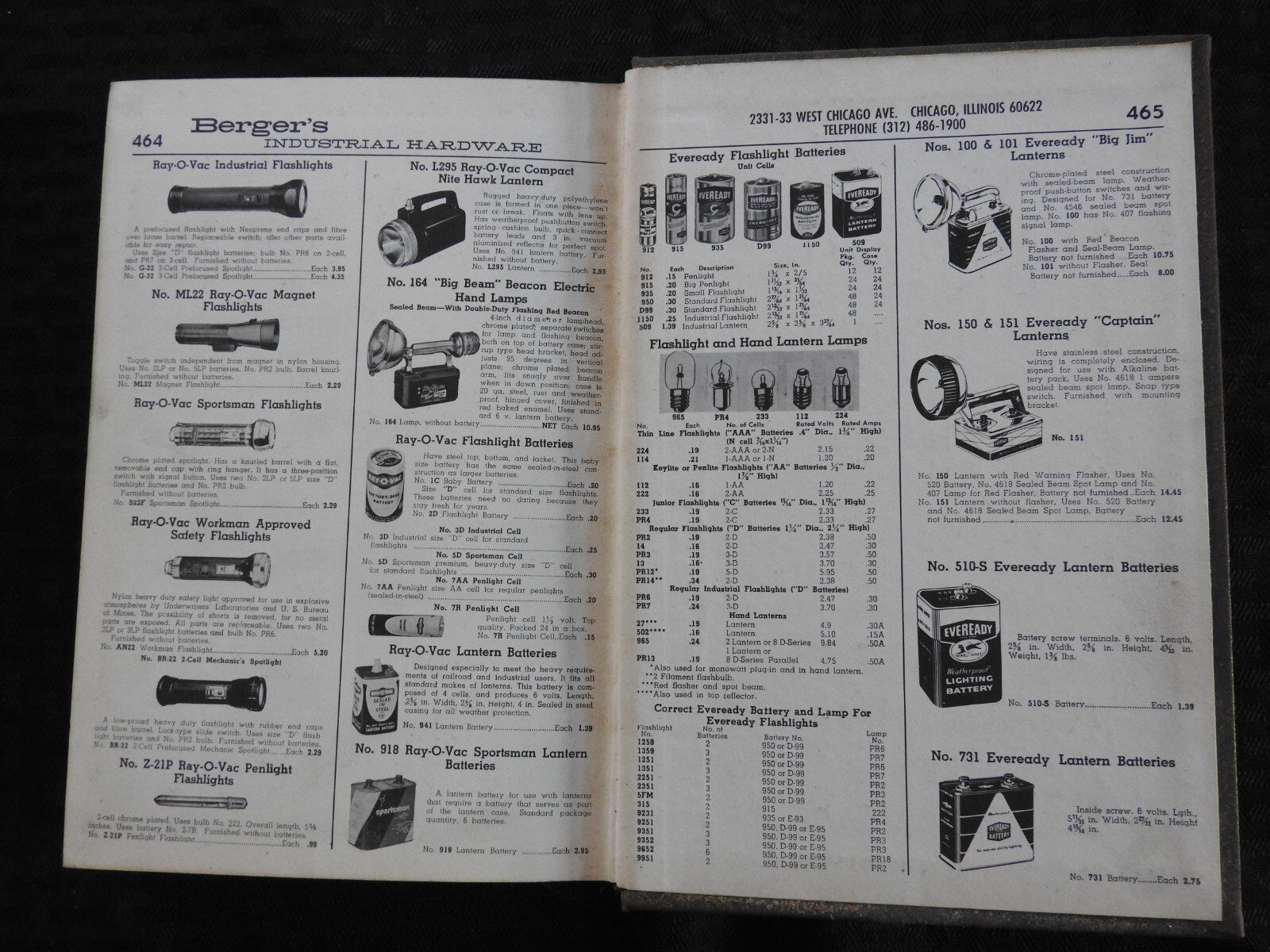 1968 BERGER’S INDUSTRIAL HARDWARE SALES CATALOG ASBESTOS PRODUCTS TOOLS 460+ pgs
