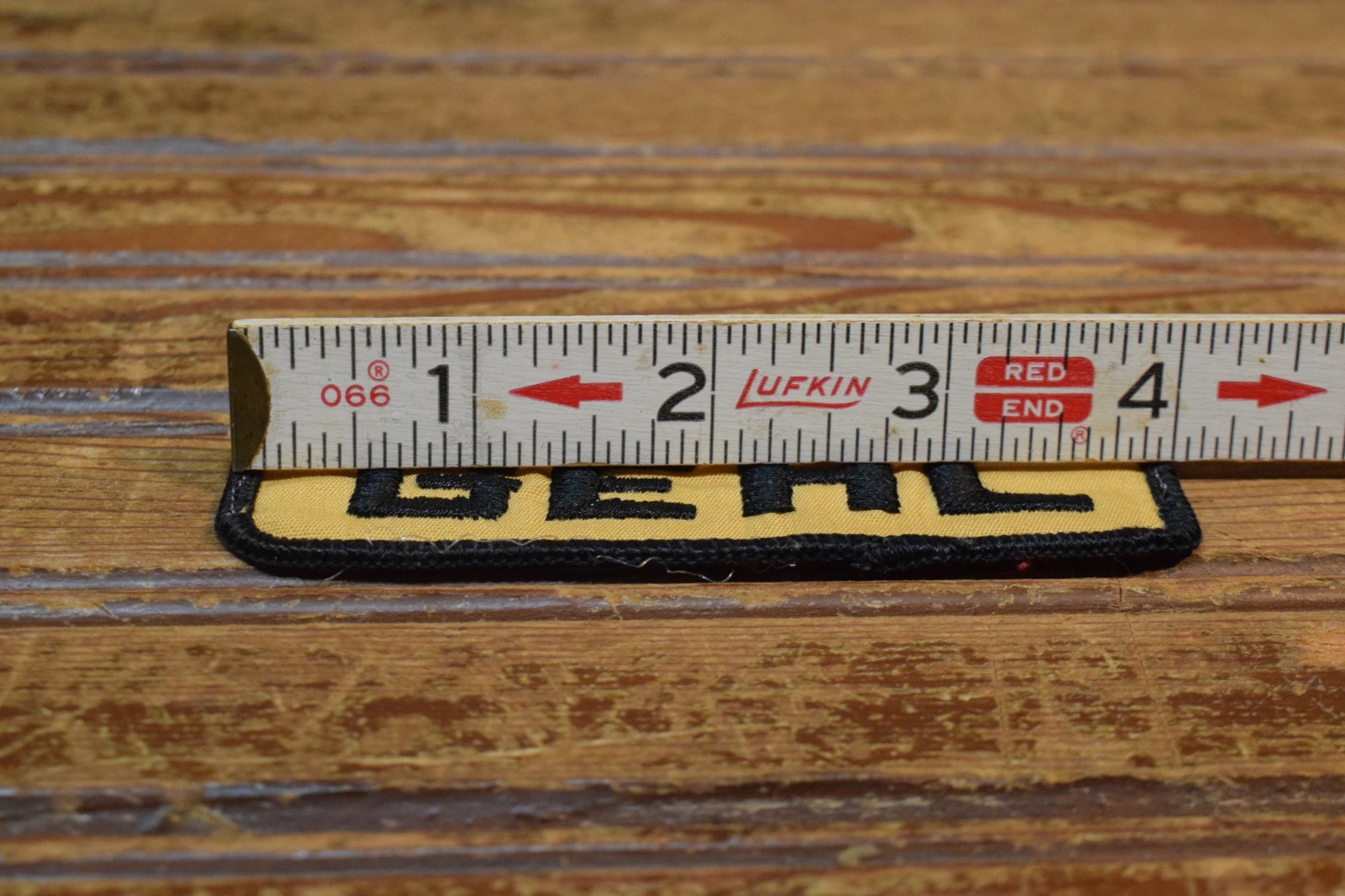 GEHL SKID LOADER EQUIPMENT EMBROIDERED CLOTH DEALER PATCH LOGO SIGN 4″ 1970s