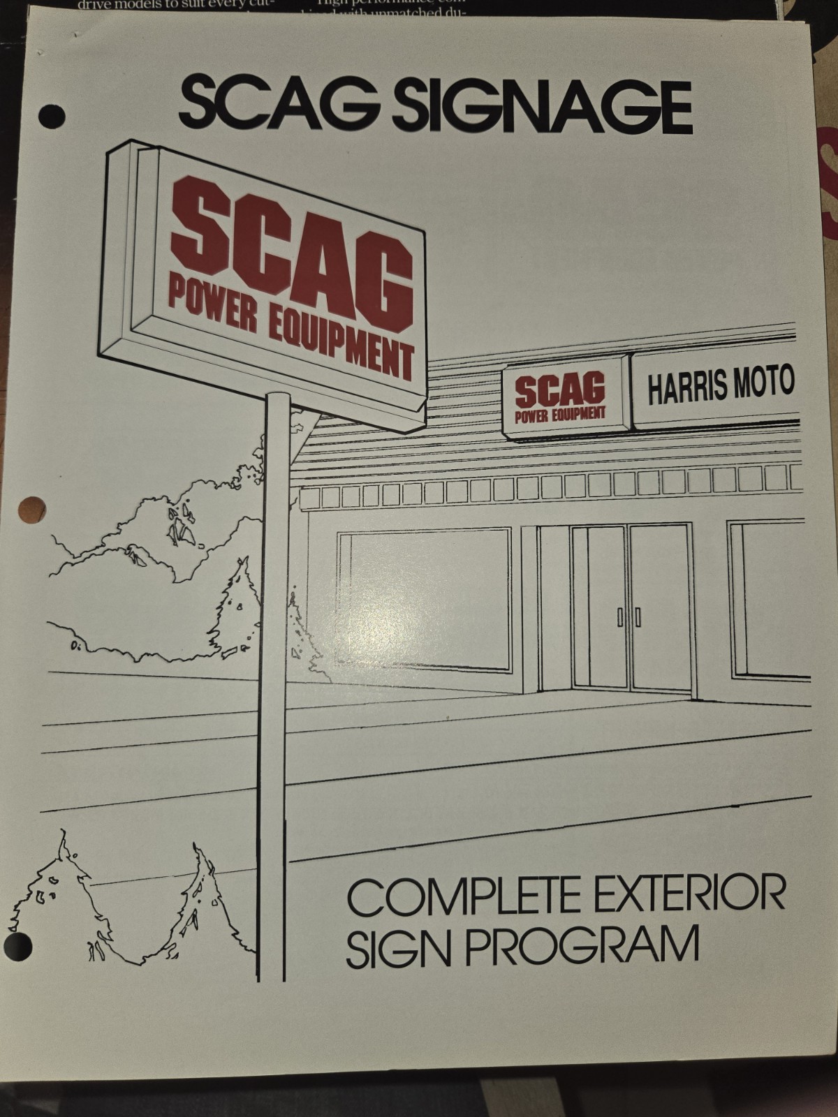 1990 SCAG POWER EQUIPMENT ADVERTISING LOT
