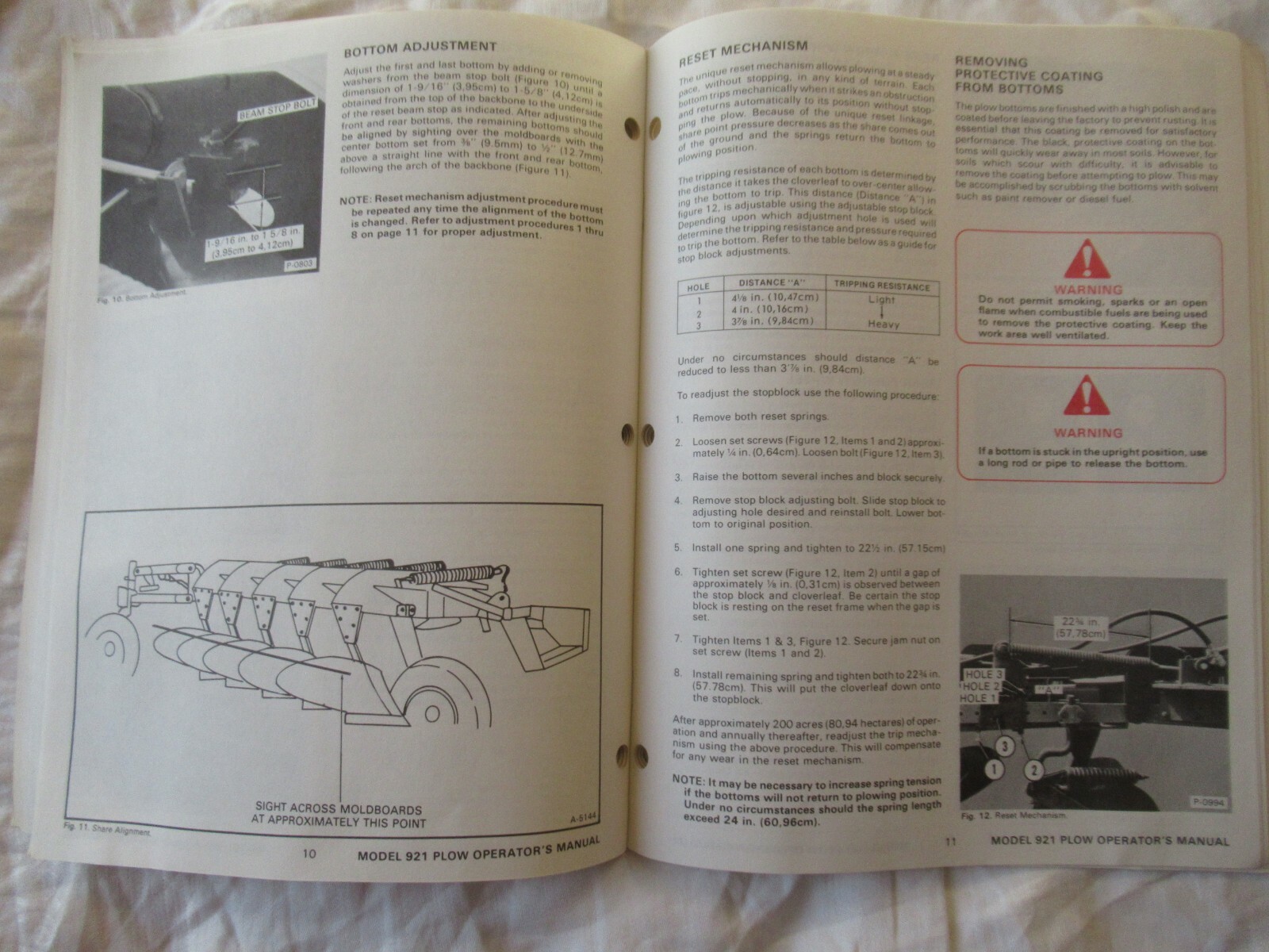 Clark Melroe model 921 plow operator’s manual