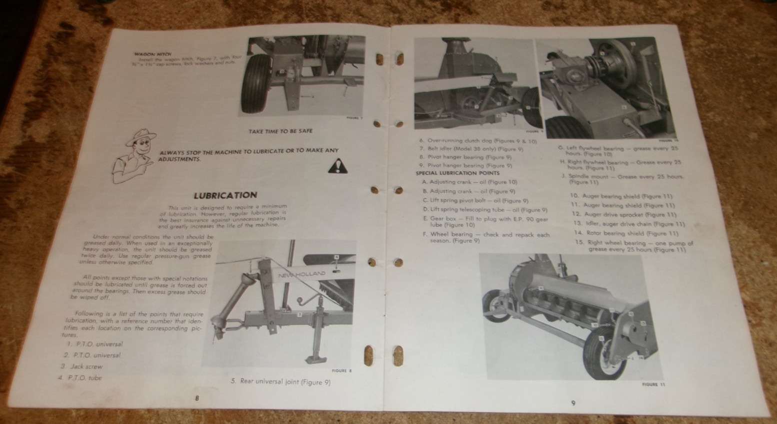 1976 new holland 34-38 crop chopper operators manual see condition good used