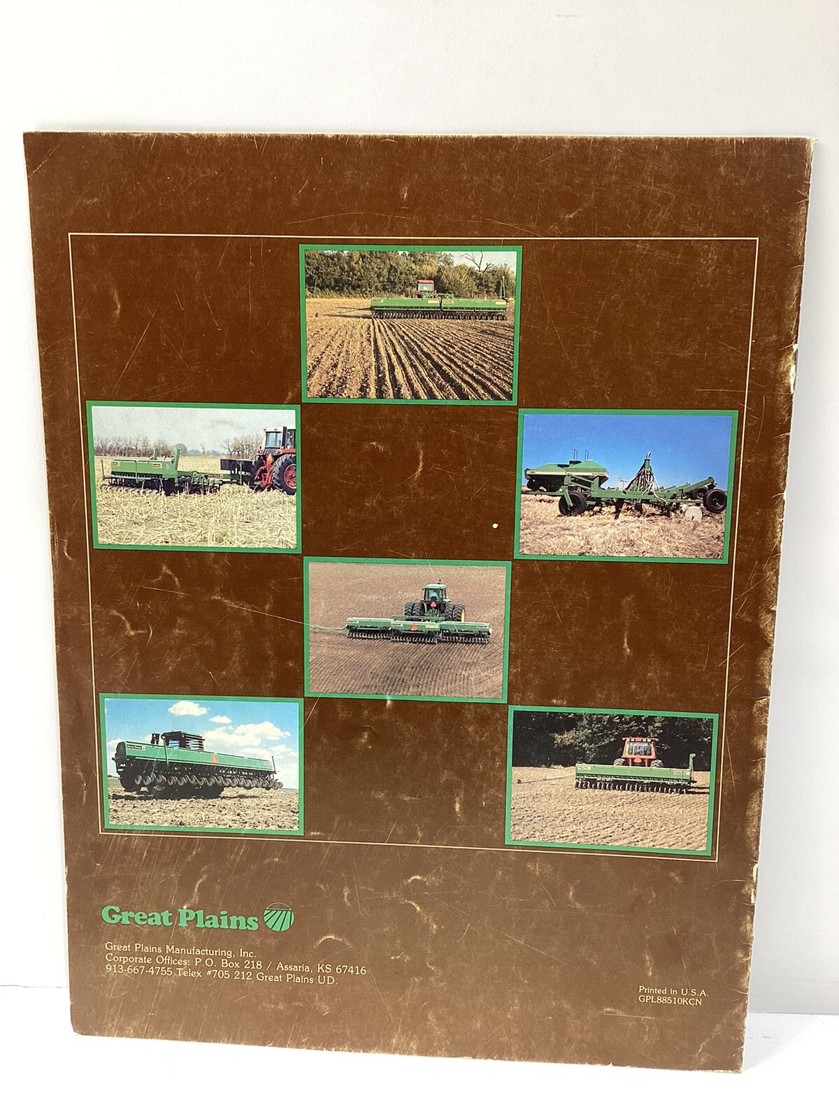 Vintage Great Plains Brochure Solid Stand End Wheel Drill Farm Equipment