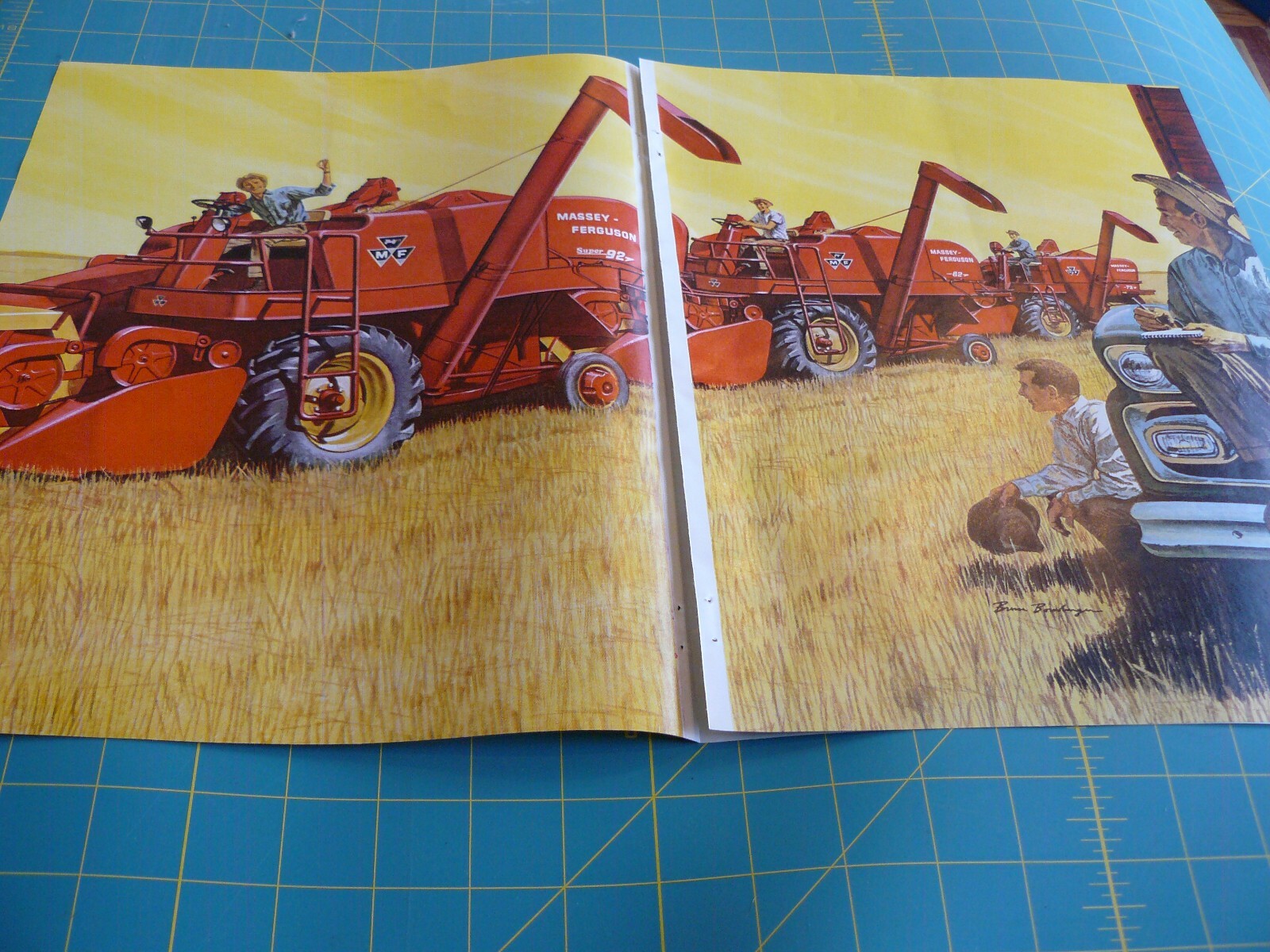 THE FARM QRTLY- SUMMER 1961 – ad – MASSEY-FERGUNSON SUPER GIANT 92 COMBINE
