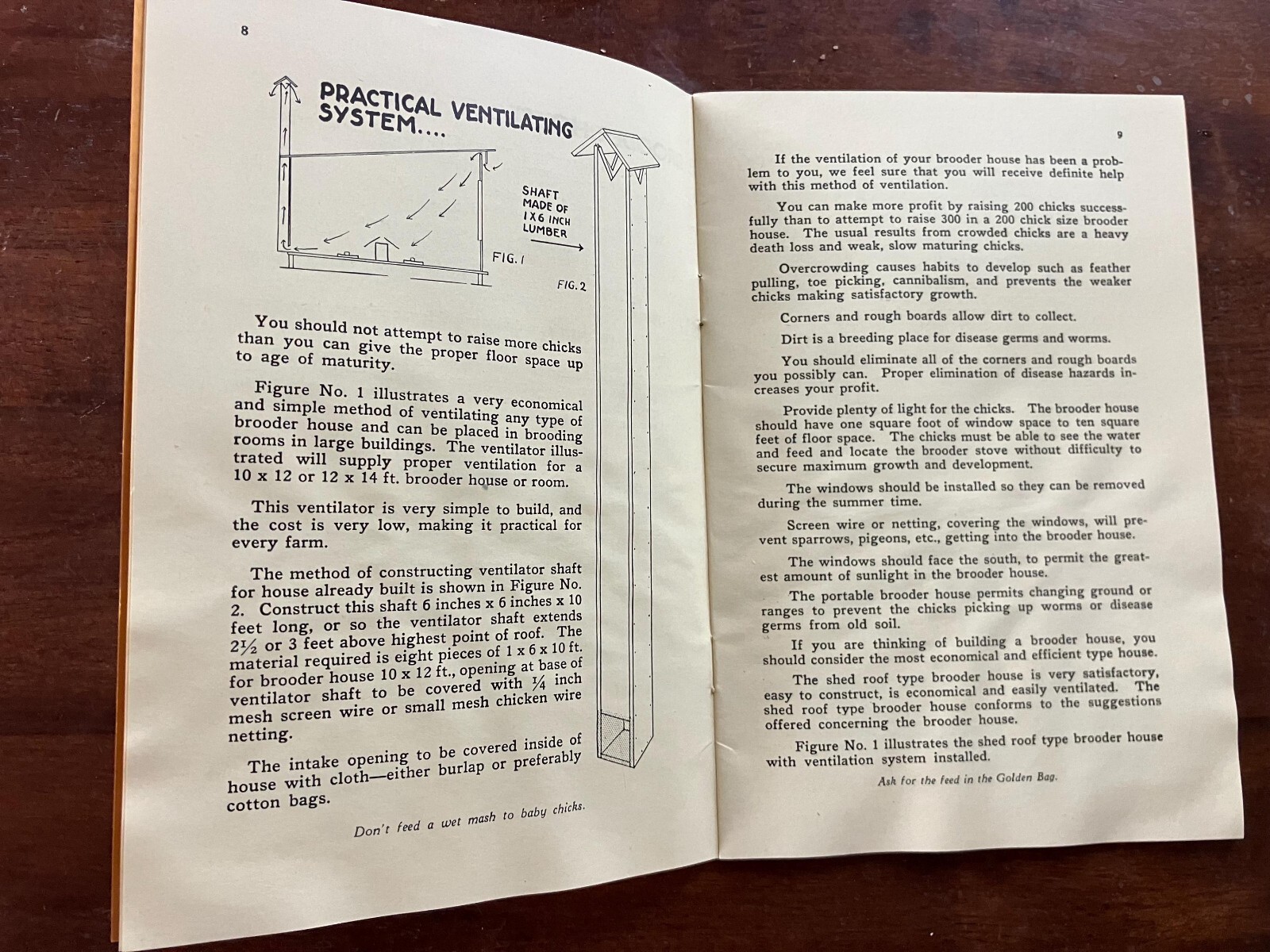 1920’s-30’s Chick Raising Secret for Average Folks Booklet by Nutrena Mills, Inc