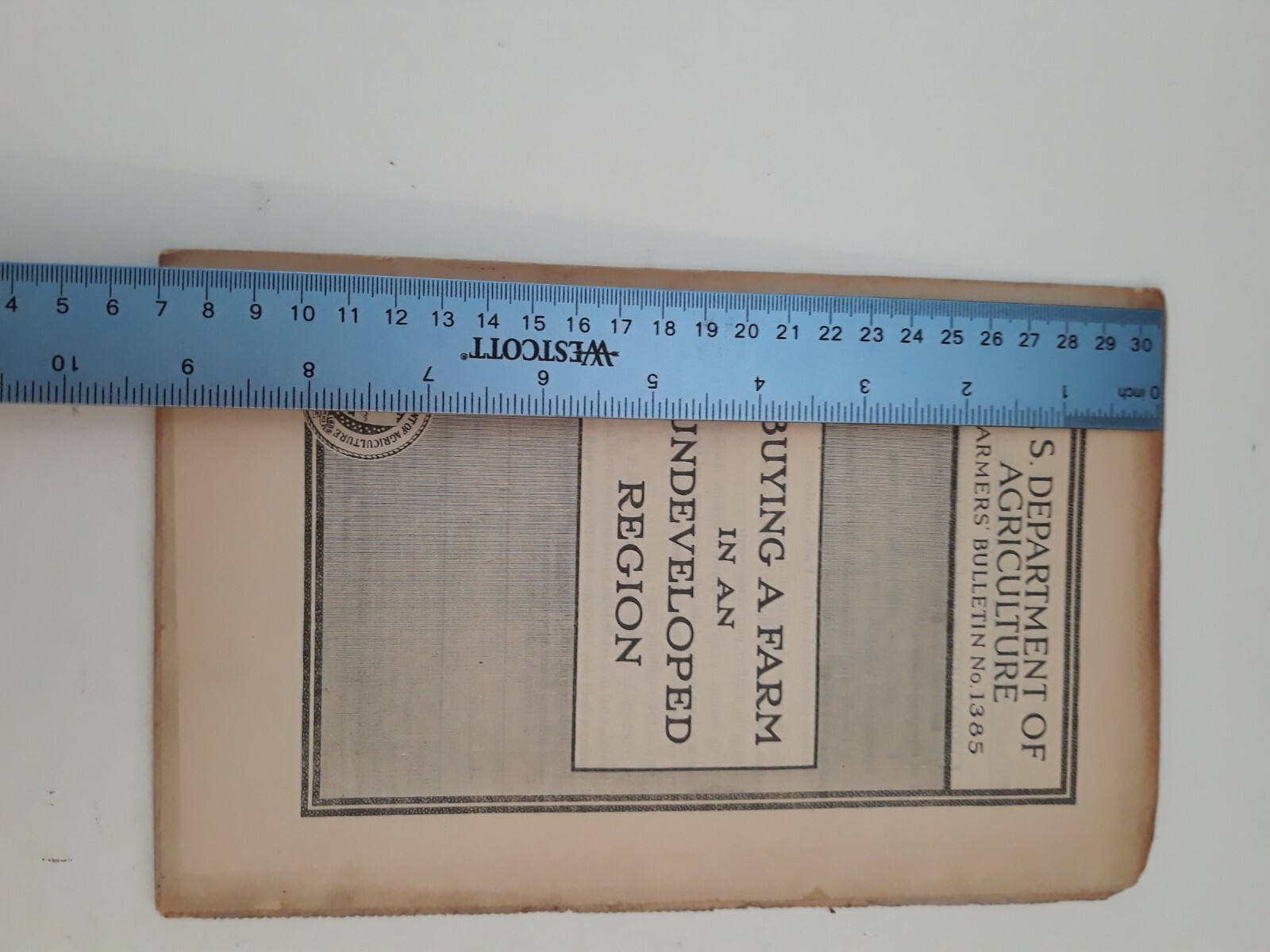 Vtg 1922 buying a farm in an undeveloped region bulletin 1385 USDA Farmcore