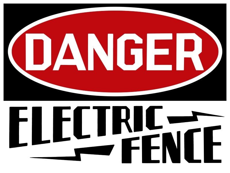 Danger: Electric Fence NEW Metal Sign 24×30″ USA STEEL XL Size 7 lbs