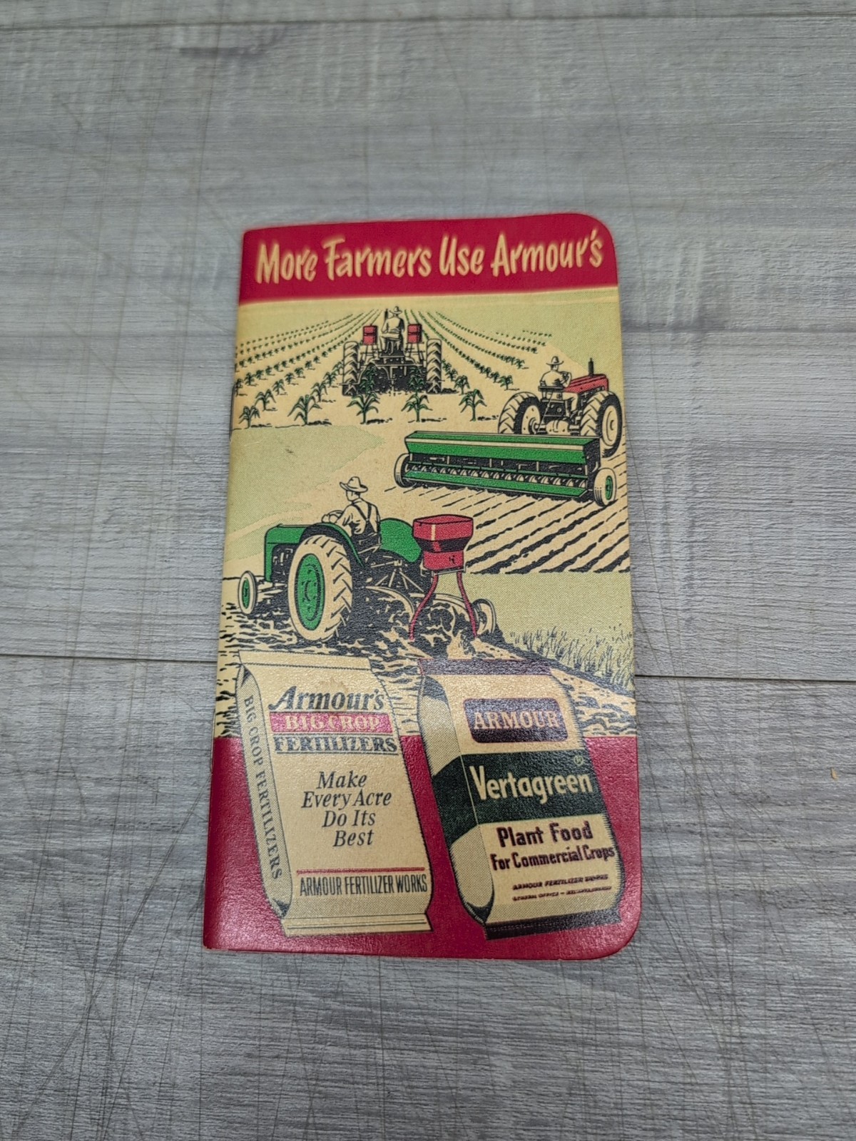 1952-1953 Armour’s Fertilizer & Vertagreen Plant Food Pocket Notebook Calendar