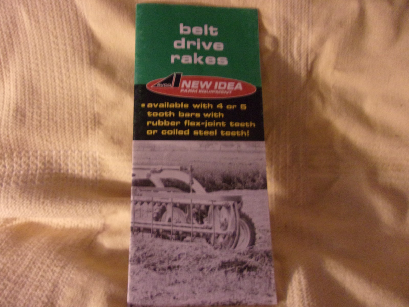 New Idea Belt Drive Rakes Sales Brochure 1960’s Farm Hay