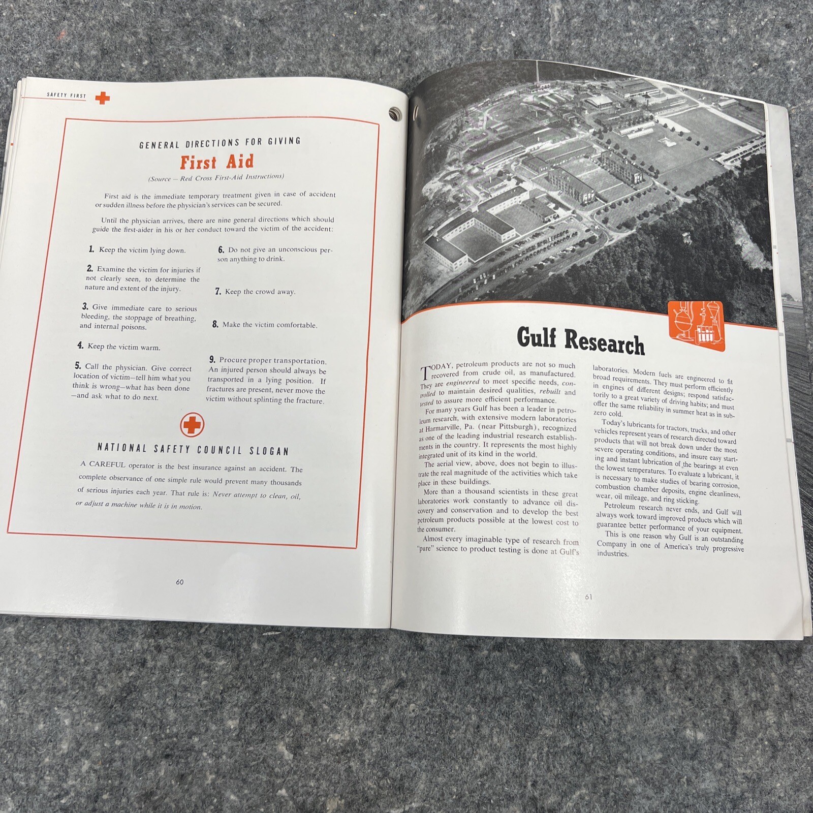 Vintage 1950’s Gulf Oil Corporation FARM Tractor Guide / Maintenance OEM