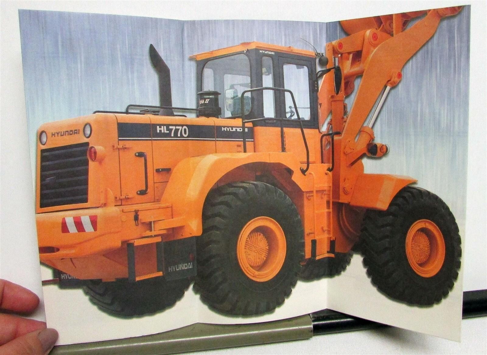 1980s Hyundai Construction Equipment Skid Steer Loaders Specs Sales Brochure